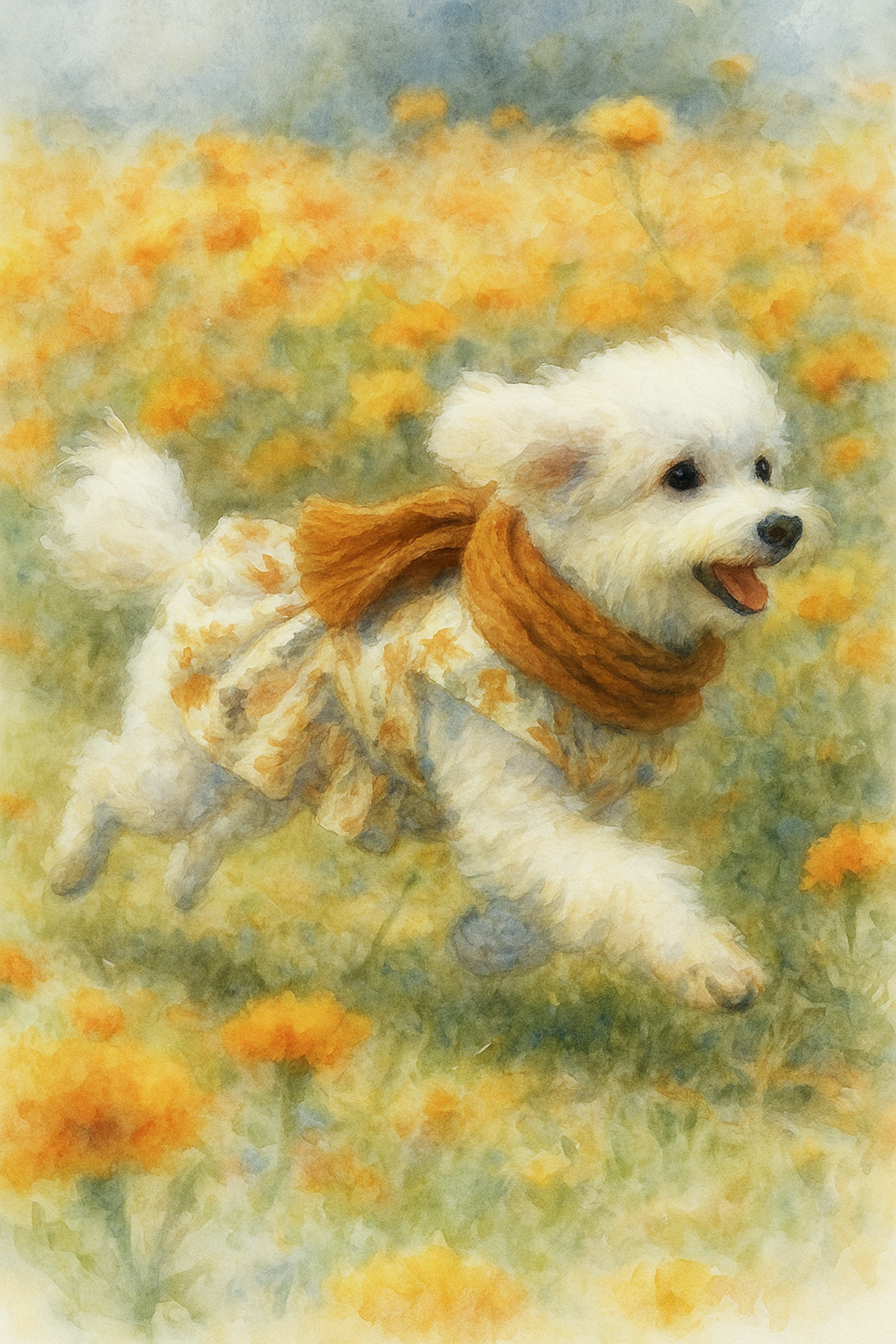 Watercolor masterpiece on paper